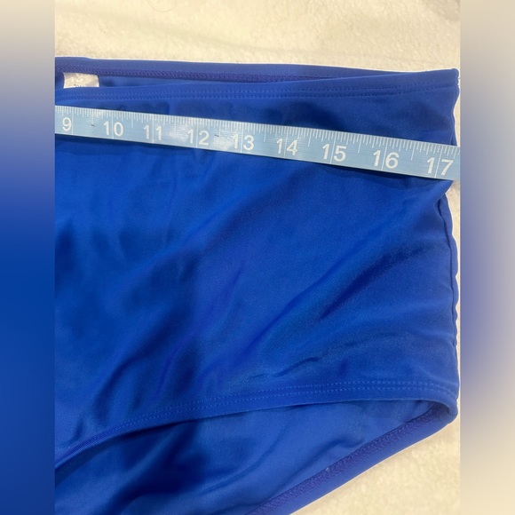 Plus size blue bikini tassel fringe set 2 pieces size 2X festival boho - Picture 3 of 6